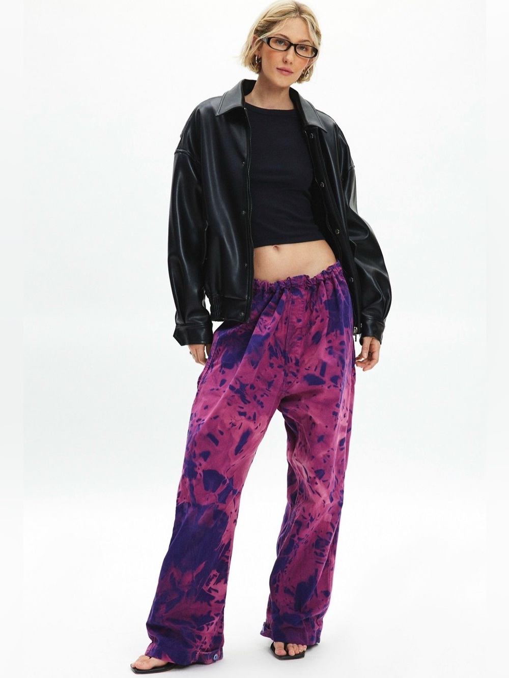 ReMADE By UO Electric Dye Windbreaker Pant